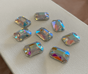 Emerald Cut Rectangle Sew-On Rhinestones - The Rhinestone Place