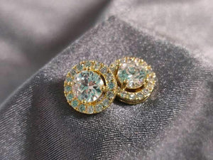 14mm Halo Earring - The Rhinestone Place