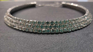 Performance Choker Necklace - 3 Row - The Rhinestone Place
