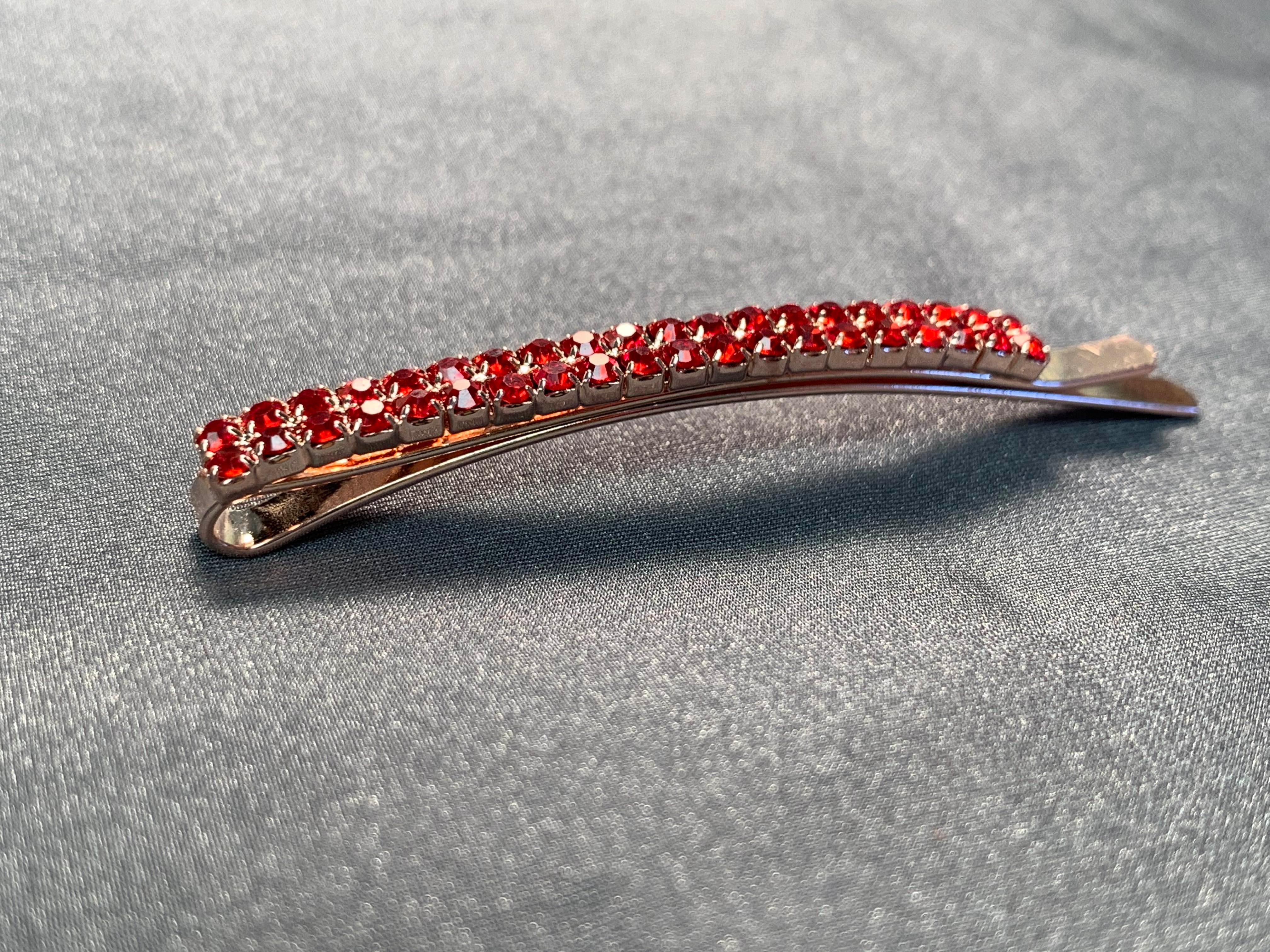2 Row Rhinestone Bobby Pin - The Rhinestone Place