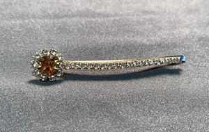 Flower Rhinestone Bobby Pin - The Rhinestone Place