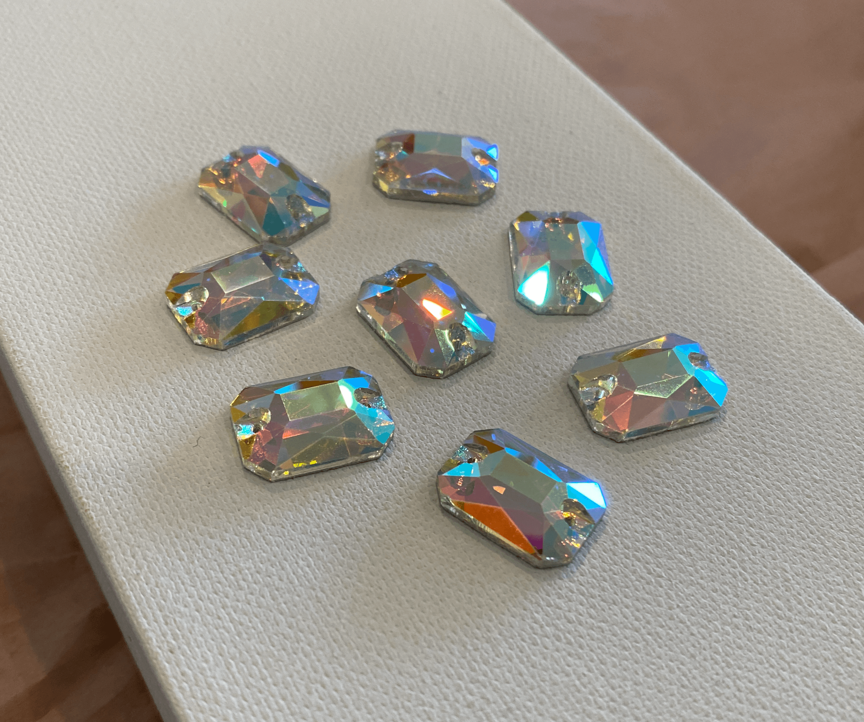 Emerald Cut Rectangle Sew-On Rhinestones - The Rhinestone Place
