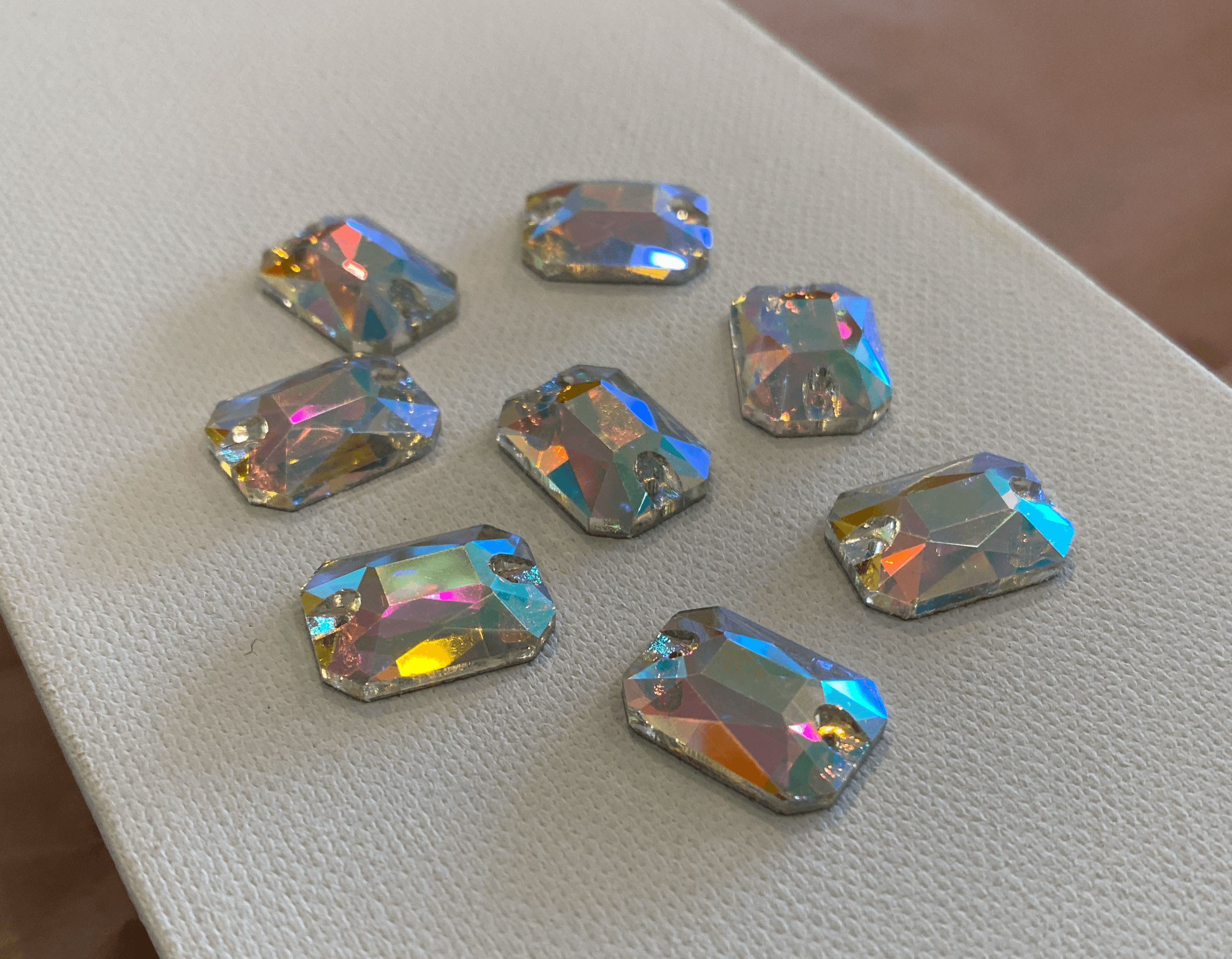 Emerald Cut Rectangle Sew-On Rhinestones - The Rhinestone Place